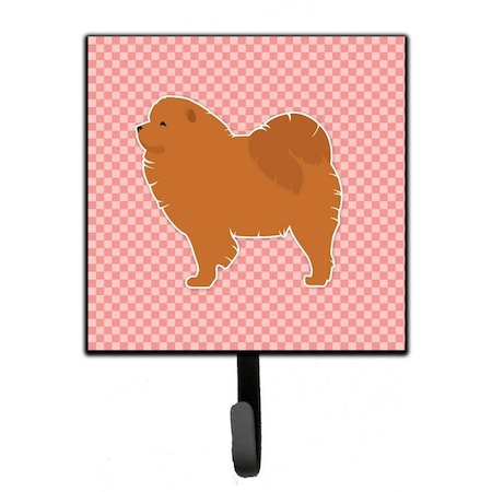 Jensendistributionservices Chow Chow Checkerboard Pink Leash or Key Holder MI1707773